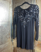 Topshop Embellished Open-Back Mini Dress Size 8 - clothing tag photo