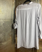 Alice & Trixie Silver Silk Henley Tunic Dress Size S - clothing tag photo