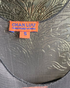 Chan Luu Grey Beaded Sleeveless Dress Size S - side view