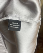 Alice & Trixie Silver Silk Henley Tunic Dress Size S - detail view 5