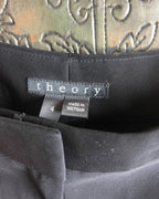 Theory Black Tailored Shorts - back view