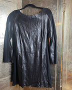 Alice & Trixie Faux Leather Panel Dress Size S - front view