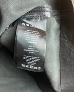 Muubaa Black Leather Shift Dress Size 10 - side view