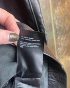 Muubaa Black Leather Shift Dress Size 10 - clothing tag photo