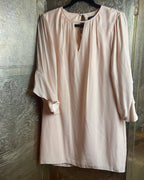 Alice & Trixie Blush Ruffle-Sleeve Shift Dress Size M - front view