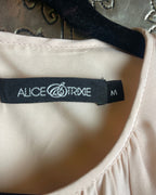 Alice & Trixie Blush Ruffle-Sleeve Shift Dress Size M - back view