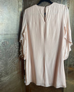 Alice & Trixie Blush Ruffle-Sleeve Shift Dress Size M - clothing tag photo