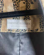 Dianne Keeser Giraffe Print Mandarin Collar Jacket - back view
