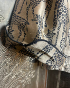Dianne Keeser Giraffe Print Mandarin Collar Jacket - side view