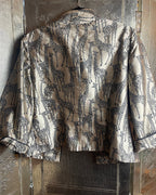 Dianne Keeser Giraffe Print Mandarin Collar Jacket - clothing tag photo