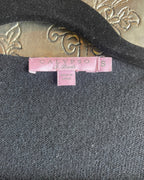 Calypso St. Barth Black Open-Front Cardigan Size S - back view
