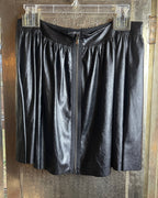 Alice & Trixie Faux Leather Pleated Skirt Size L - front view