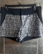 Alice & Trixie Silver Sequin Shorts Size S - front view