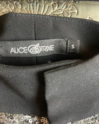 Alice & Trixie Silver Sequin Shorts Size S - back view