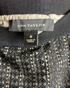 Ann Taylor Black Beaded Pencil Skirt Size 8 - detail view 5