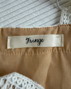 Fringe White Lace V Neck Dress Size 0P photo 3