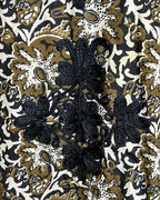 Gretchen Scott Embroidered Tunic Flora Khaki Size L image 4