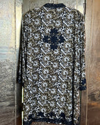 Gretchen Scott Embroidered Tunic Flora Khaki Size L image 2
