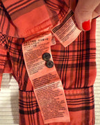 Levis Plaid Cropped Flannel Shirt - Size M - tag photo
