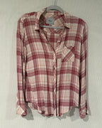 Rails Hunter Shirt White Rose Tulip - Size M - front view
