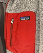 Patagonia Mens Classic Retro-X Jacket Gray Red - Size M - detail view