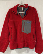 Patagonia Mens Classic Retro-X Jacket Red Gray - Size M - front view