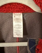 Patagonia Mens Classic Retro-X Jacket Red Gray - Size M - tag photo