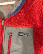 Patagonia Mens Classic Retro-X Jacket Red Gray - Size M - detail view