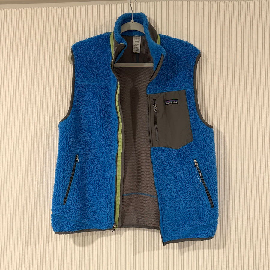 Patagonia Mens Classic Retro-X Vest Blue Gray - Size M - front view