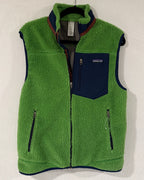 Patagonia Mens Classic Retro-X Vest Green Navy - Size M - front view