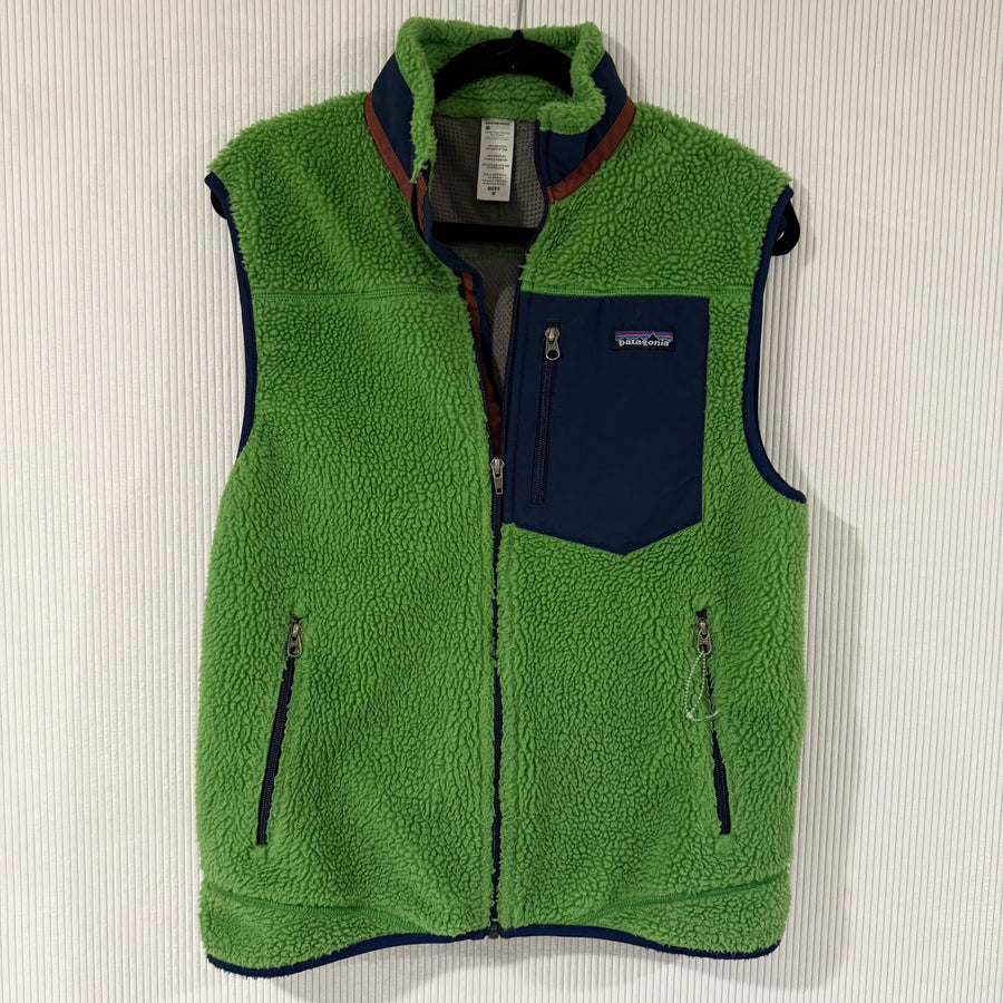 Patagonia Mens Classic Retro-X Vest Green Navy - Size M - front view