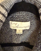 Vintage Havana Gray Plaid Sherpa-Lined Shacket - Size M - label photo