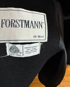 John Weitz Vintage Black Wool Maxi Coat - care tag photo