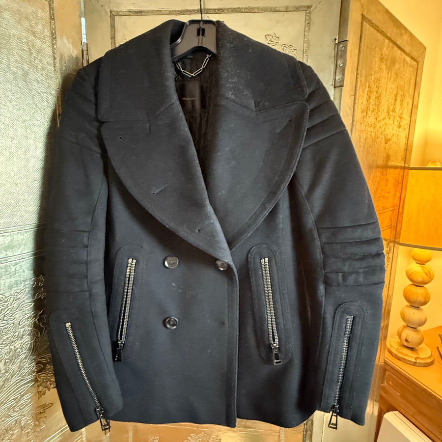 Belstaff Croft Moto Peacoat - front view