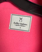 Dudley Stephens Reversible Gray and Hot Pink Blanket Coat Size S - brand tag photo