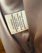 Dudley Stephens Reversible Gray and Hot Pink Blanket Coat Size S - care tag photo