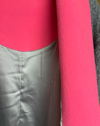 Dudley Stephens Reversible Gray and Hot Pink Blanket Coat Size S - detail view