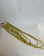 Mixed-Metal Multi-Strand Chain Tassel Necklace - front view