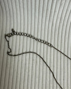 Clear Quartz Crystal Point Pendant Necklace - back view