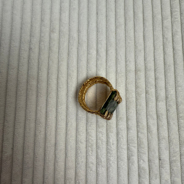 Merewif Varuna Ring Jade - front view