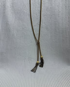 J.Crew Gold Tassel Necklace - front view