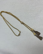 J.Crew Gold Tassel Necklace - back view