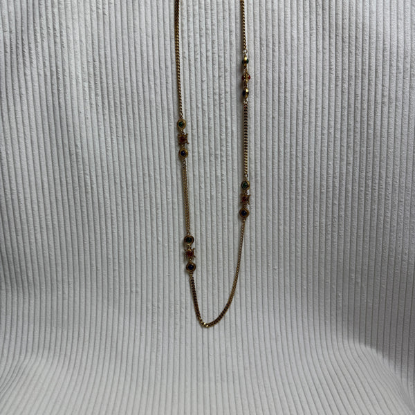 Joan Rivers Multi-Color Enamel Gold-Tone Necklace - front view