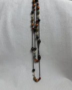 Lia Sophia Multi-Strand Beaded Necklace - front view