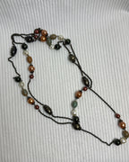 Lia Sophia Multi-Strand Beaded Necklace - back view