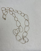 Long Oval Link Chain Necklace - front view