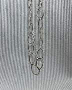 Long Oval Link Chain Necklace - back view