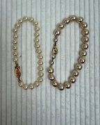 Vintage Faux Pearl Bracelet - front view