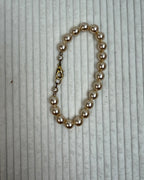 Vintage Faux Pearl Bracelet - back view