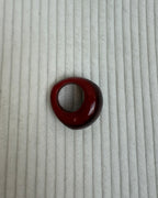 Red Resin Dome Statement Ring - back view